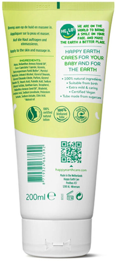 Happy Earth Baby Kids 100 % natürliche Körperlotion – 200 ml
