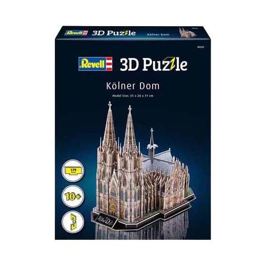 Revell 3D-Puzzle-Bausatz Kölner Dom - 179 Teile.