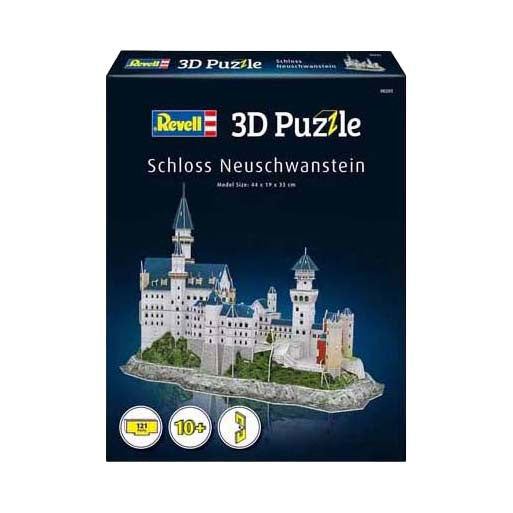 Revell 3D-Puzzle-Bausatz Schloss Neuschwanstein - 121 Teile.