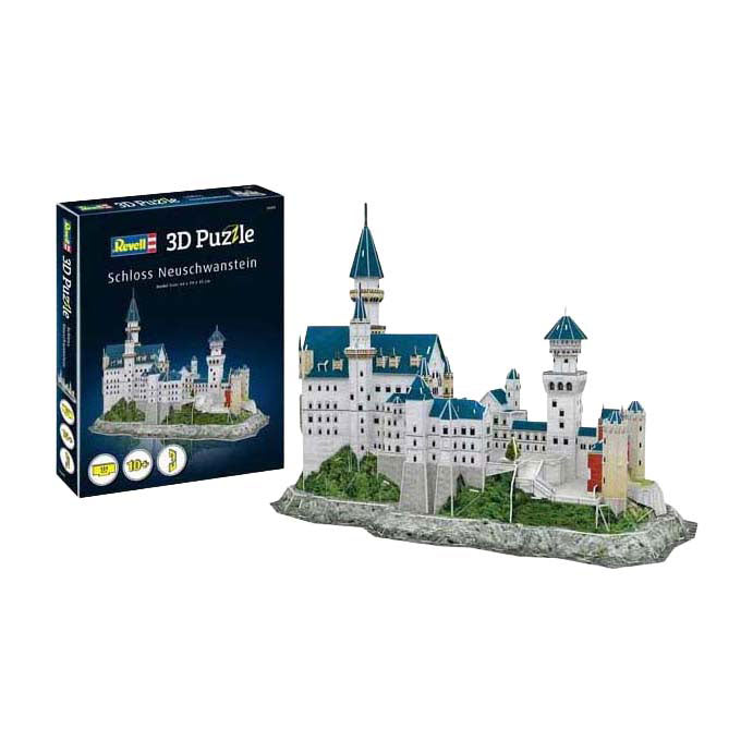 Revell 3D-Puzzle-Bausatz Schloss Neuschwanstein - 121 Teile.