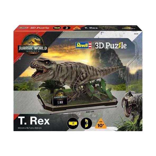 Revell 3D-Puzzle-Bausatz Jurassic World - t. Rex - 45 Stk.