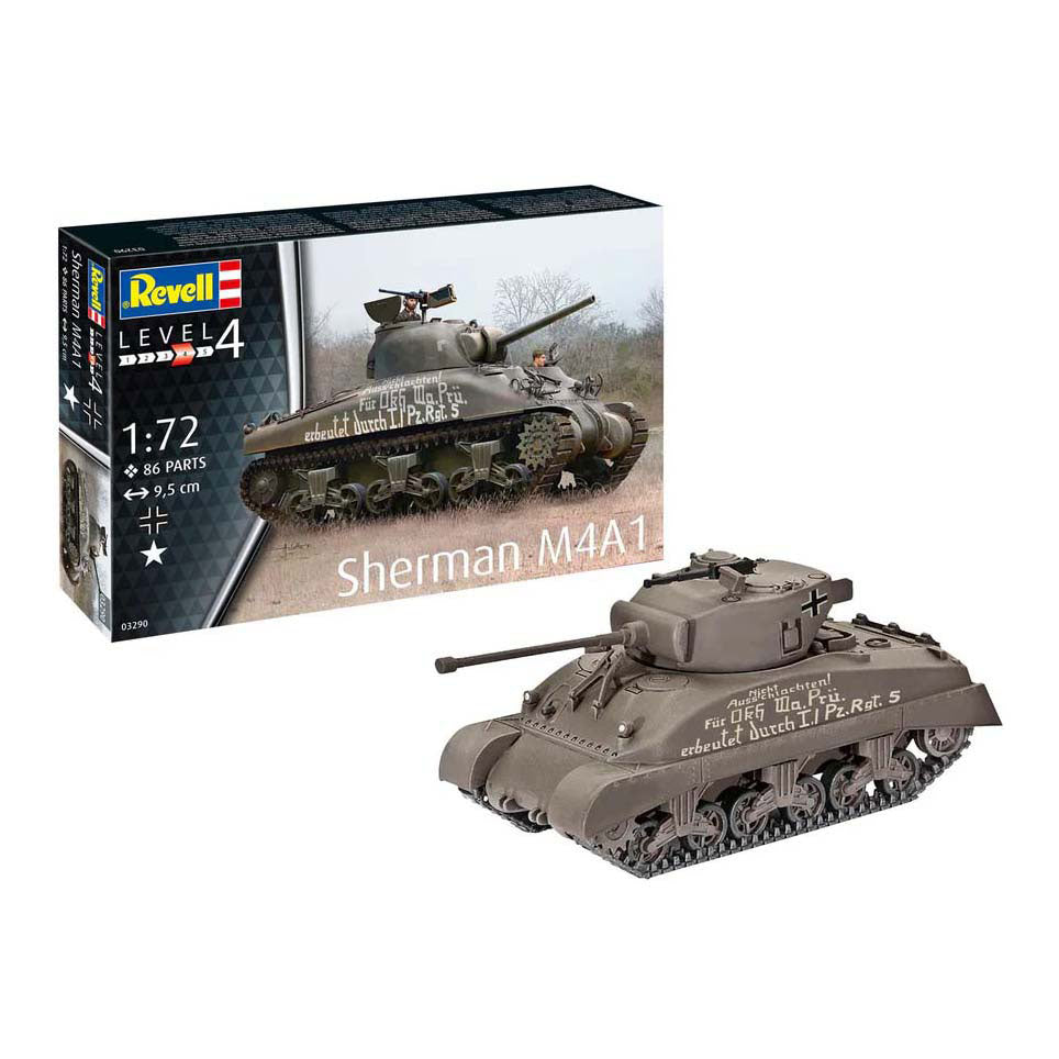 Revell Modellbausatz - Sherman M4A1 1:72 - 86-tlg.
