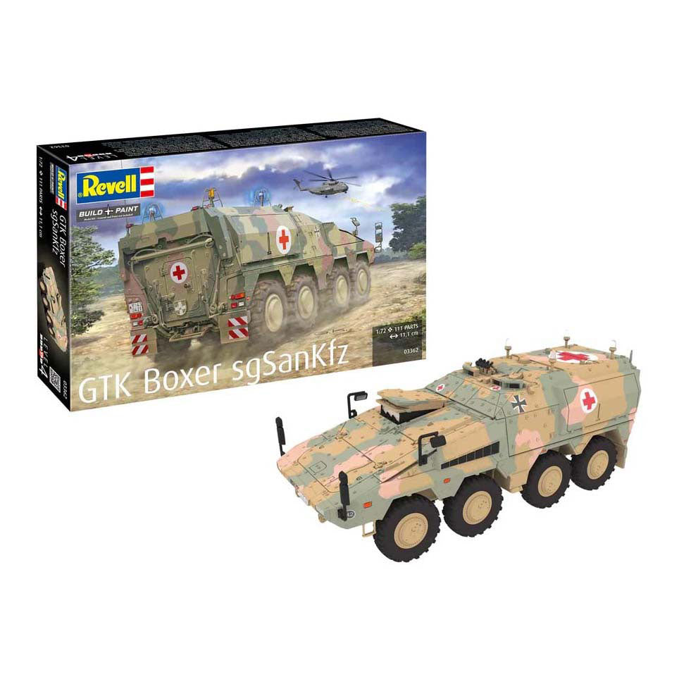 Revell Modellbausatz – GTK Boxer SGSANKFZ 1:72 – 111 Teile.
