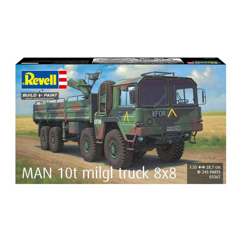 Revell Modellbausatz - Mann 10t Milgl Truck 8x8 1:35 - 245tlg.