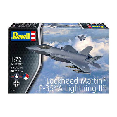 Revell Modellbausatz – Lockheed Martin F35 A Lightning II 1:72 – 143 Teile.