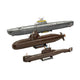 Revell-Modellbausatz - 70 Jahre Bundeswehr-Wilhelm Bauer, Typ 206a, Klasse 2 1:144 - 154-tlg.