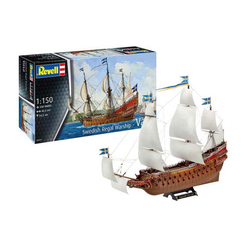 Revell Modellbausatz - Schwedisches Königsschiff Vasa 1:150 - 330 Teile.