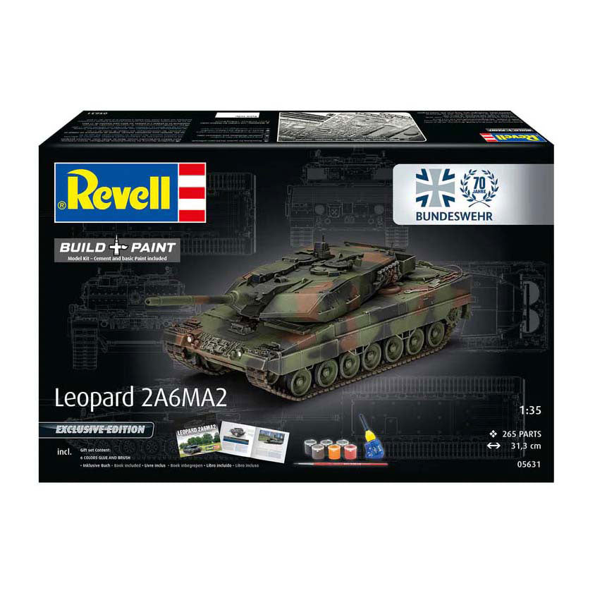 Revell Modellbausatz - 70 Jahre Bundeswehr: Leopard 2 A6A2 1:35 - 265-tlg.