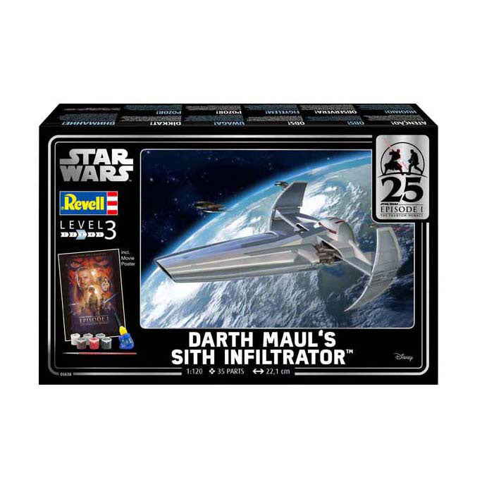 Revell Modellbausatz Star Wars – Darth Mauls Sith Infiltrator 1:120 – 35-tlg.