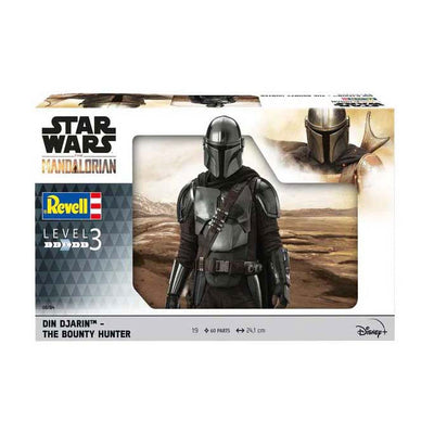 Revell Modellbausatz Star Wars – Din Djarin, der Kopfgeldjäger, der Mandalorianer 1:9 – 60 Stück.
