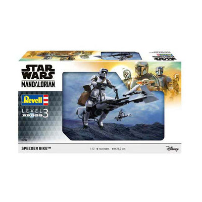 Revell Modellbausatz Star Wars – Speeder Bike The Mandalorian 1:12 – 102-tlg.