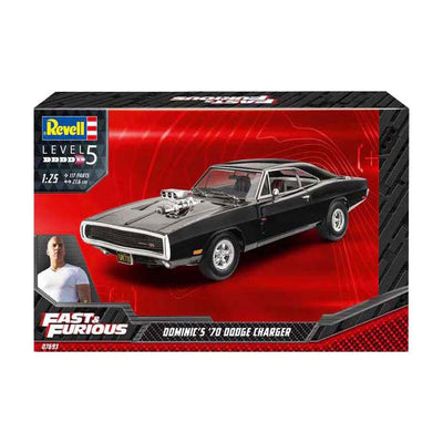 Revell Modellbausatz Fast Furious – Dominics 1970 Dodge Charger 1:25 – 117 Teile.