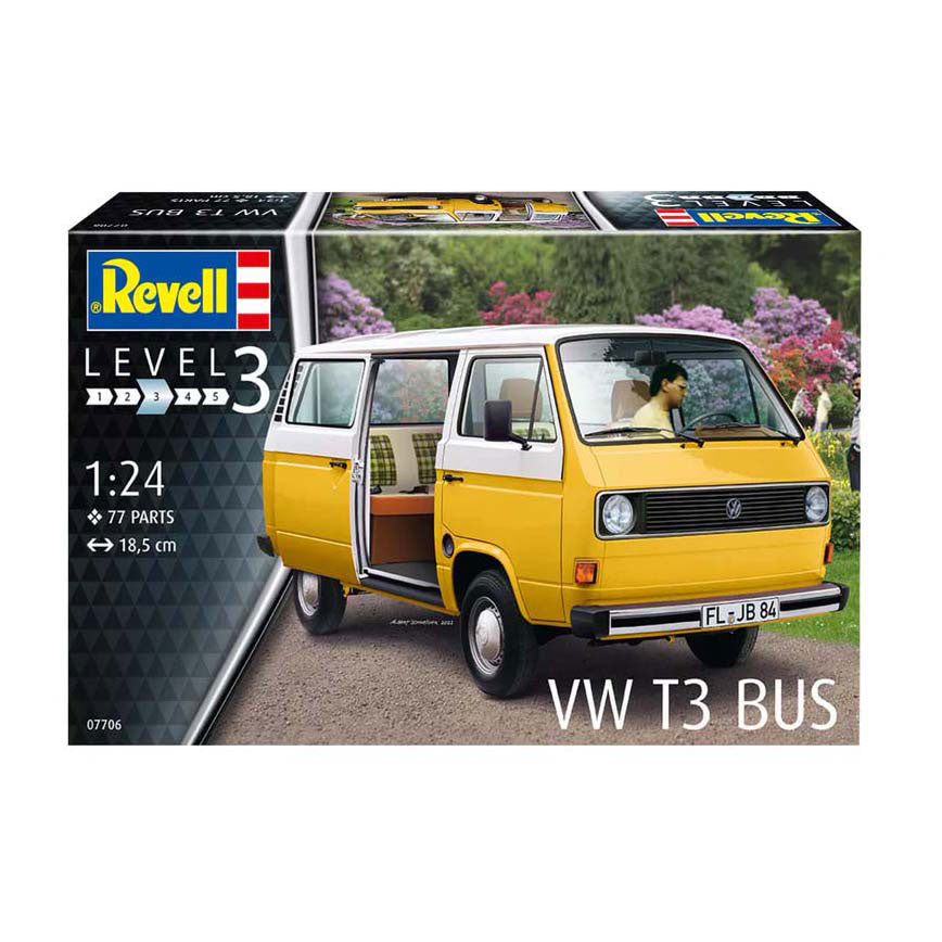 Revell Modellbausatz - VW T3 Bus 1:25 - 77 Teile.