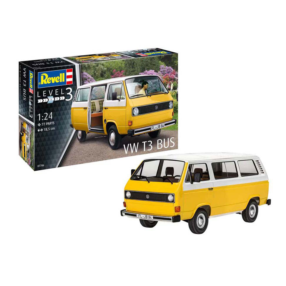 Revell Modellbausatz - VW T3 Bus 1:25 - 77 Teile.