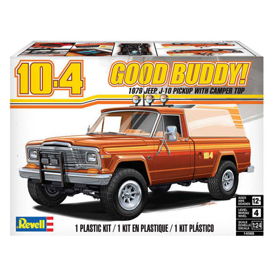 Revell Modellbausatz - 1979 Jeep J-10 Pickup mit Wohnmobilverdeck 1:24 -