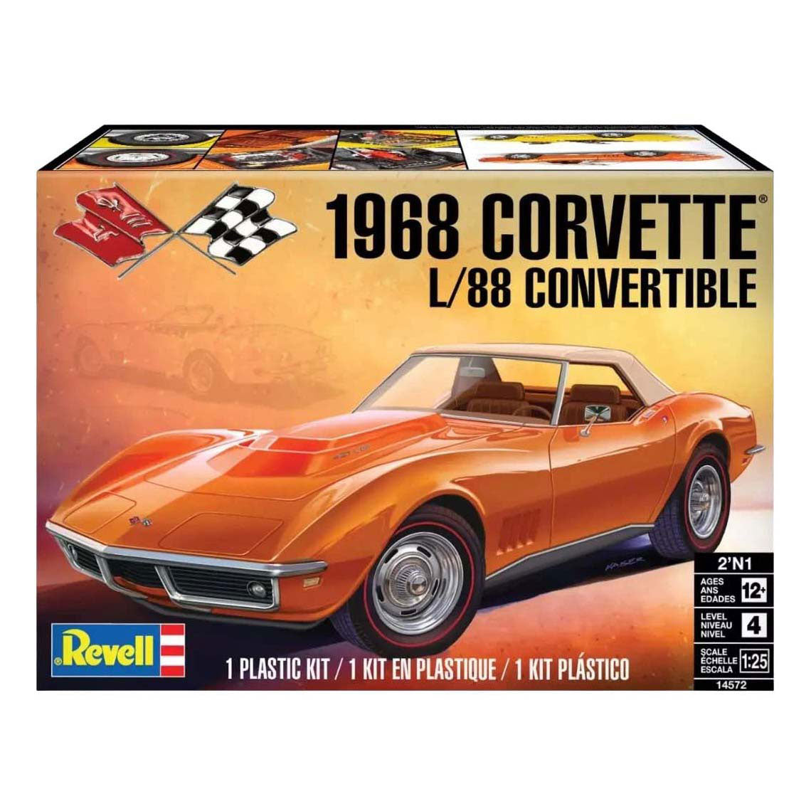 Revell Modellbausatz - '68 Corvette L-88 Roadster 1:24