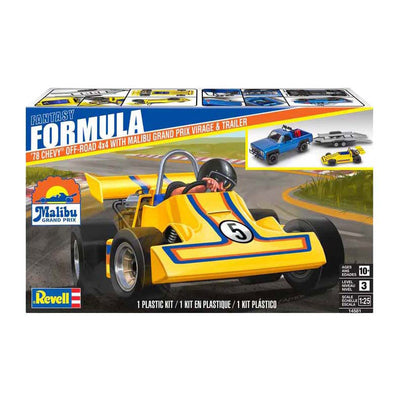 Revell Modellbausatz - 78er Chevy 4x4 Pickup mit Go-Kart 1:25