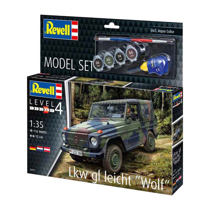 Revell Modellbausatz - LKW GL Light Wolf 1:35 - 116-tlg.