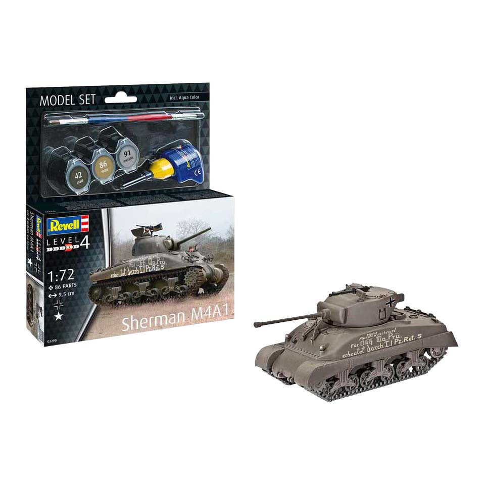 Revell Modellbausatz - Sherman M4A1 1:72 - 86-tlg.