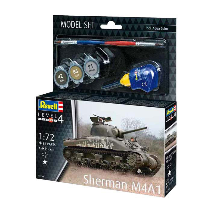Revell Modellbausatz - Sherman M4A1 1:72 - 86-tlg.
