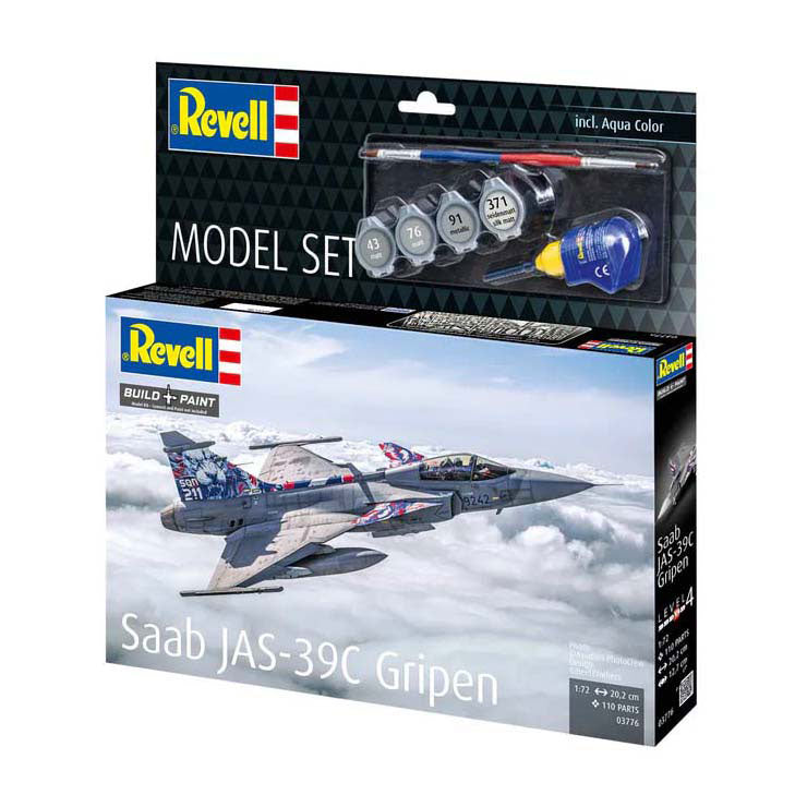 Revell Modellbausatz - Saab Jas-39c Gripen 1:72 - 110-tlg.