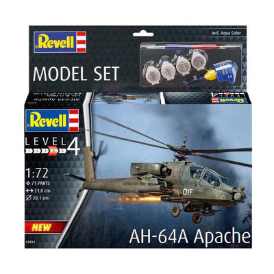 Revell Modellbausatz - Ah-64a Apache 1:72 - 71-tlg.