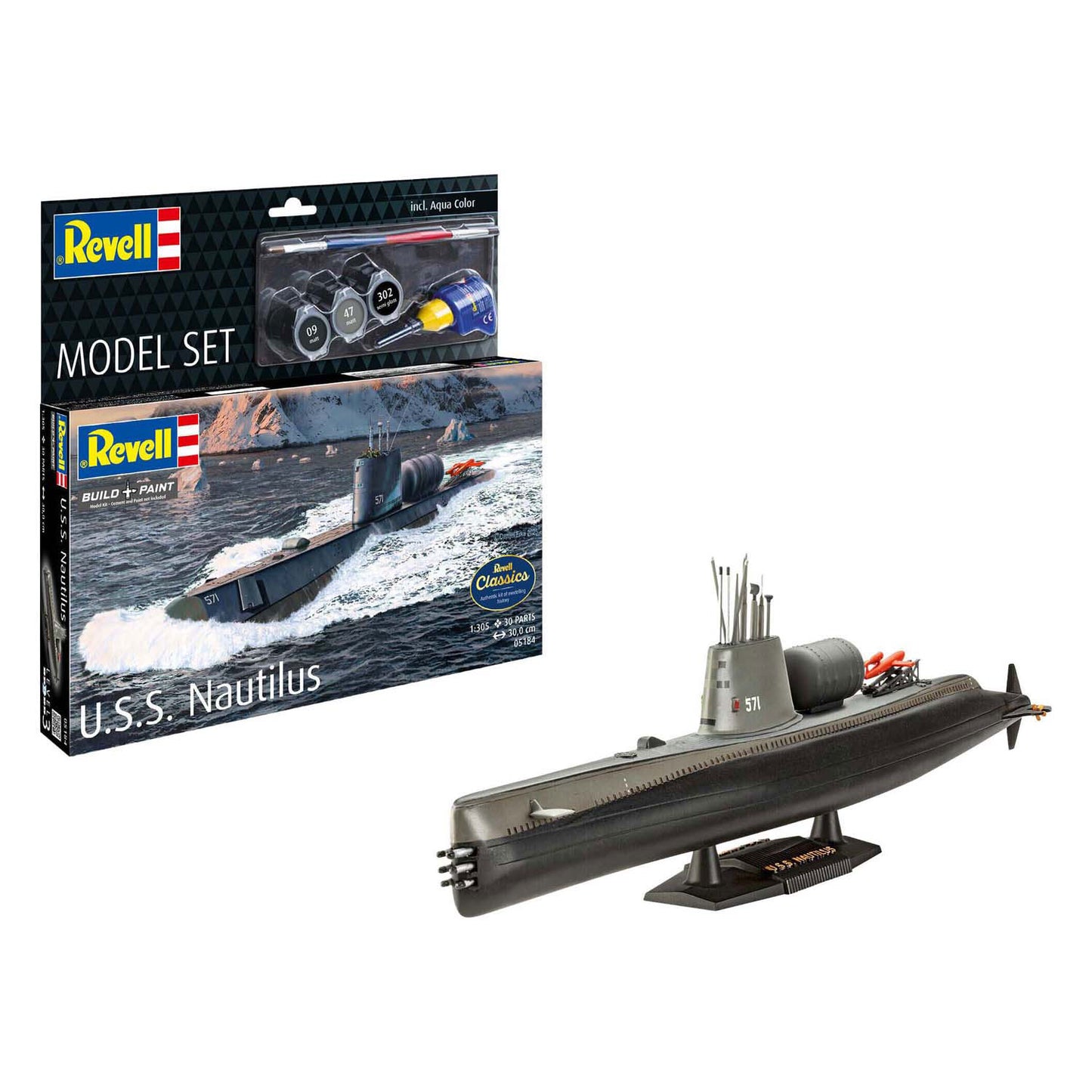 Revell-Modellbausatz – U.S.S. Nautilus 1:305 - 30Stk.