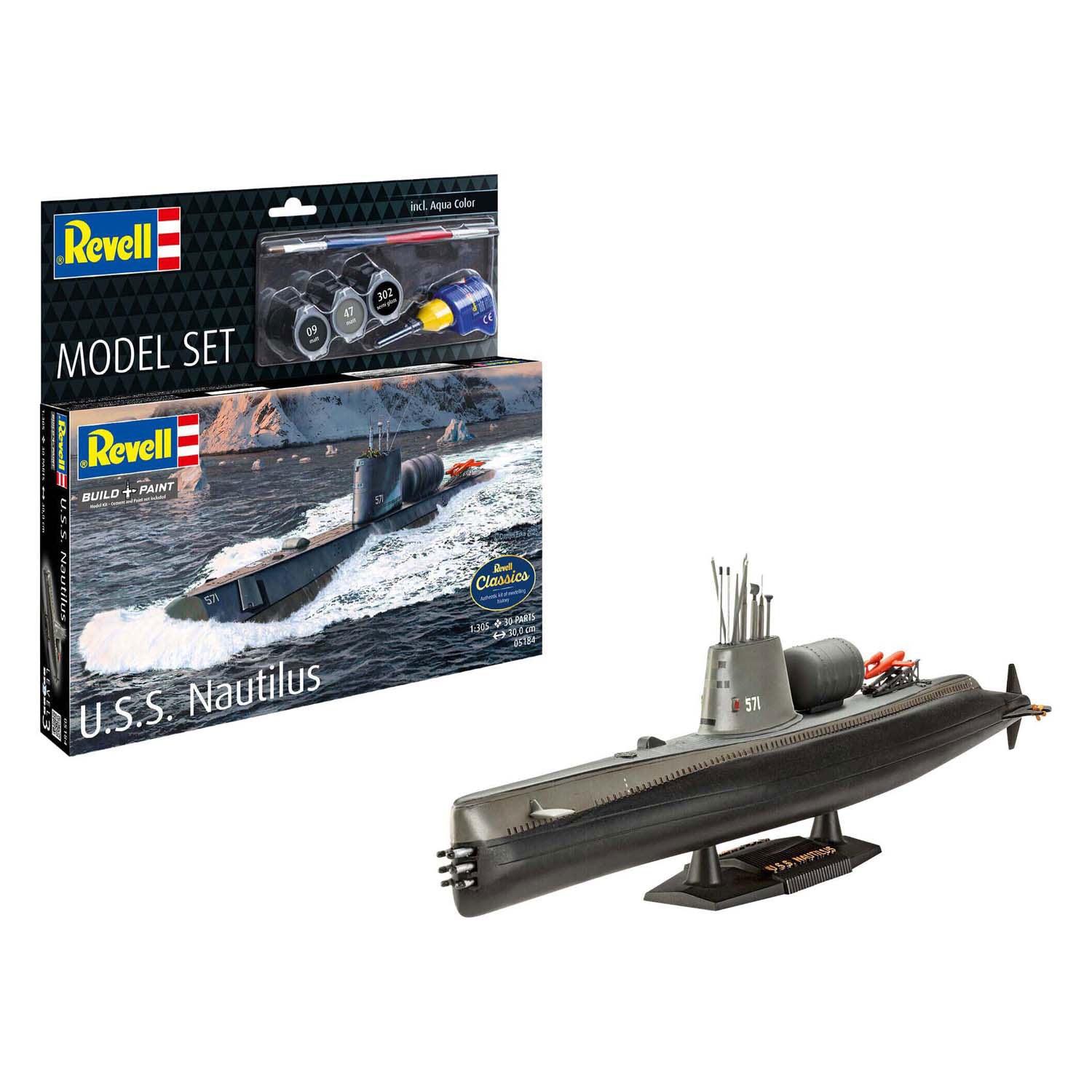 Revell-Modellbausatz – U.S.S. Nautilus 1:305 - 30Stk.
