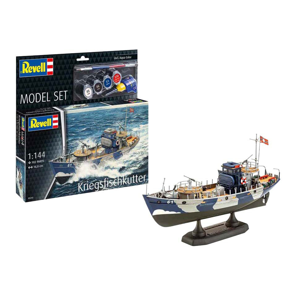 Revell Modellbausatz - KFK (Kriegsfischkutter) 1:144 - 102-tlg.