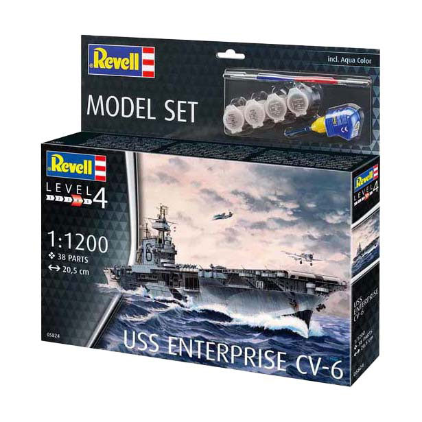 Revell Modellbausatz - USS Enterprise CV-6 1:1200 - 38-tlg.