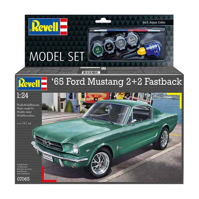 Revell Modellbausatz - 1965 Ford Mustang 2+2 Fastback 1:24 - 82-tlg.