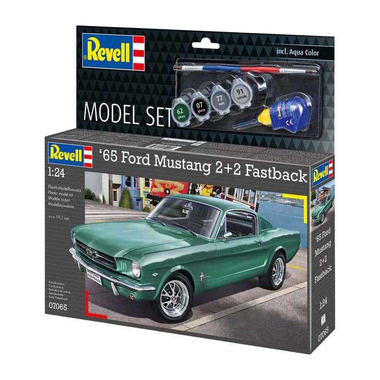 Revell Modellbausatz - 1965 Ford Mustang 2+2 Fastback 1:24 - 82-tlg.
