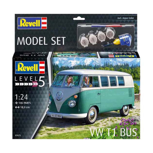 Revell Modellbausatz - VW T1 Bus 1:24 - 146-tlg.