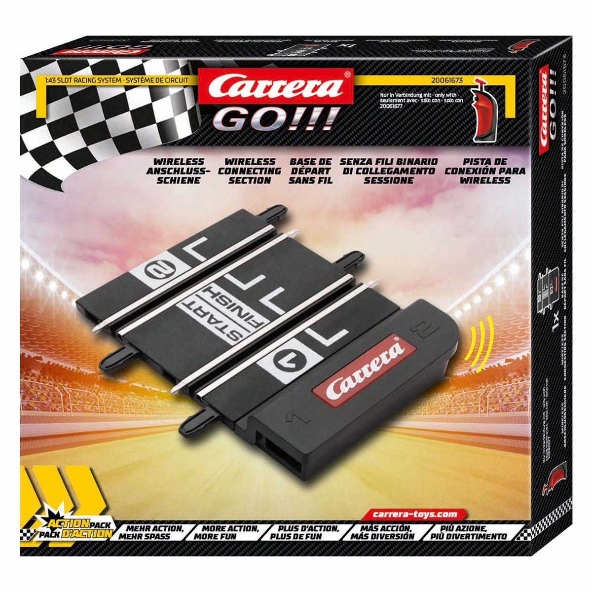 Carrera Go !!! Drahtlose Verbindungsschienen