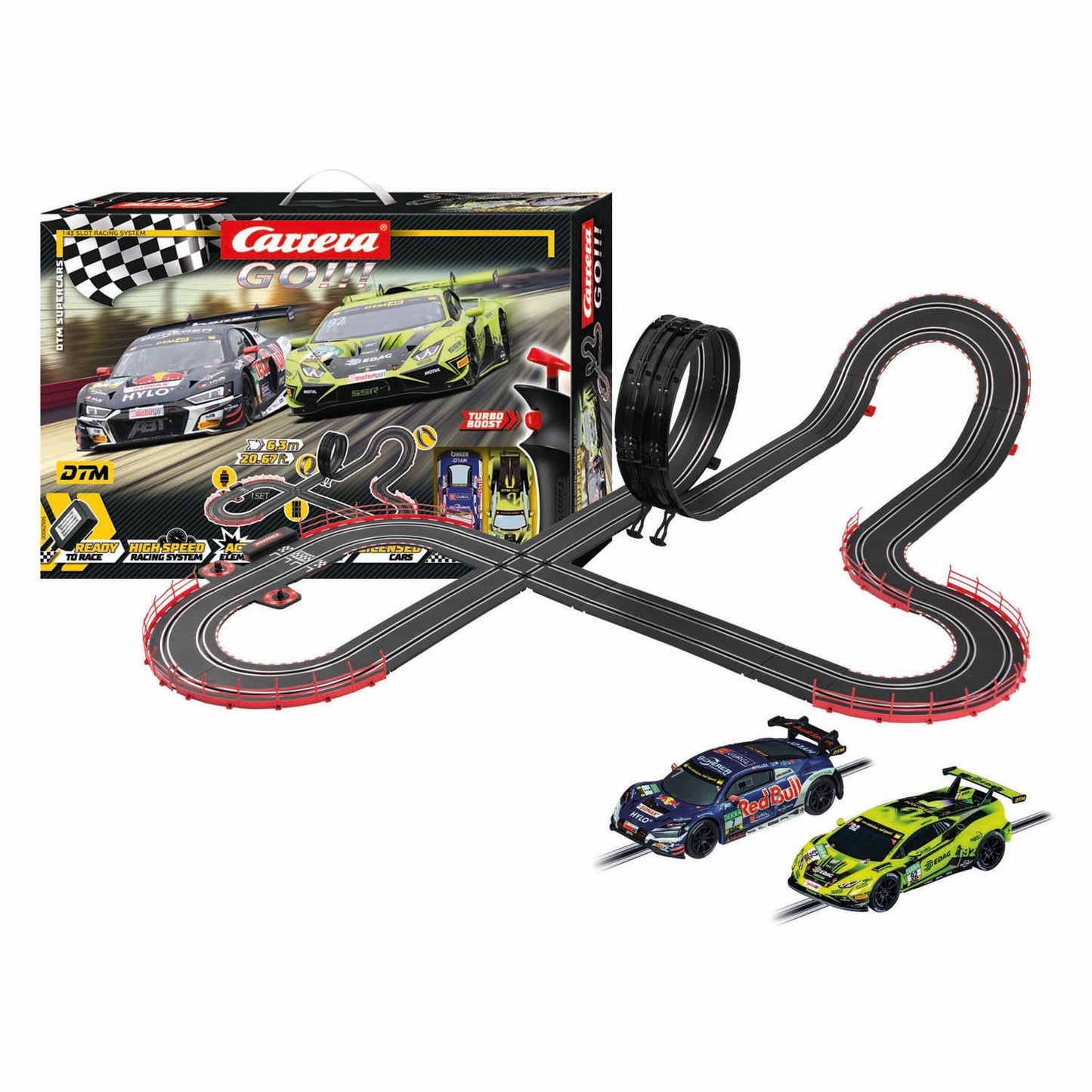 Carrera los!!! Rennstrecke – DTM-Supersportwagen