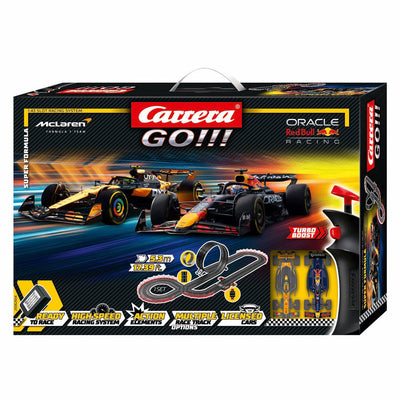 Carrera los!!! race track super formula - m. Verstappen, Nr. 1 gegen l. Norris, Nr. 4