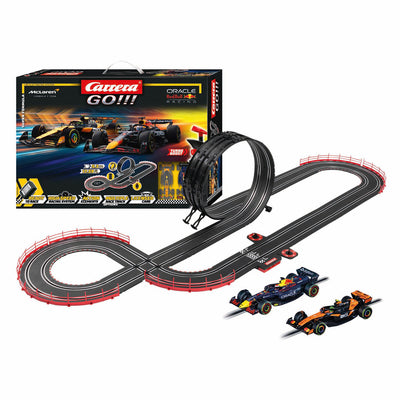 Carrera los!!! race track super formula - m. Verstappen, Nr. 1 gegen l. Norris, Nr. 4