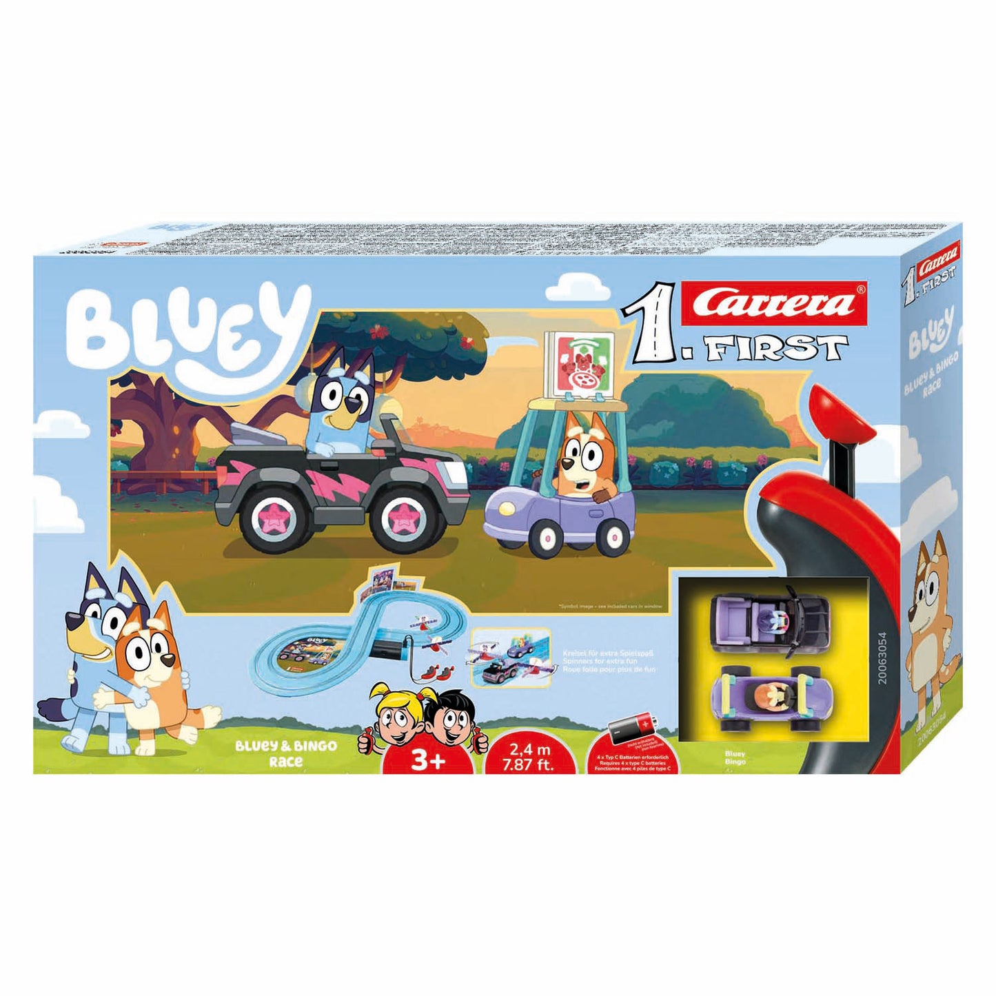Carrera erste Rennbahn – blaues Bingo-Rennen 2,4 m