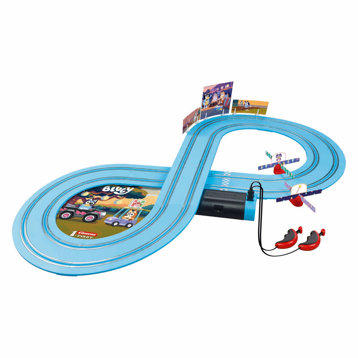 Carrera erste Rennbahn – blaues Bingo-Rennen 2,4 m