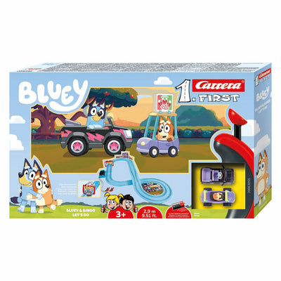Carrera erste Rennstrecke – Bluey vs. Bingo, los geht’s 2,9m
