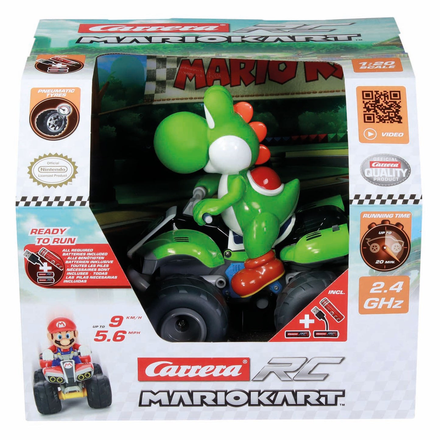 Carrera RC 2,4 GHz Mario Kart – Yoshi Quad