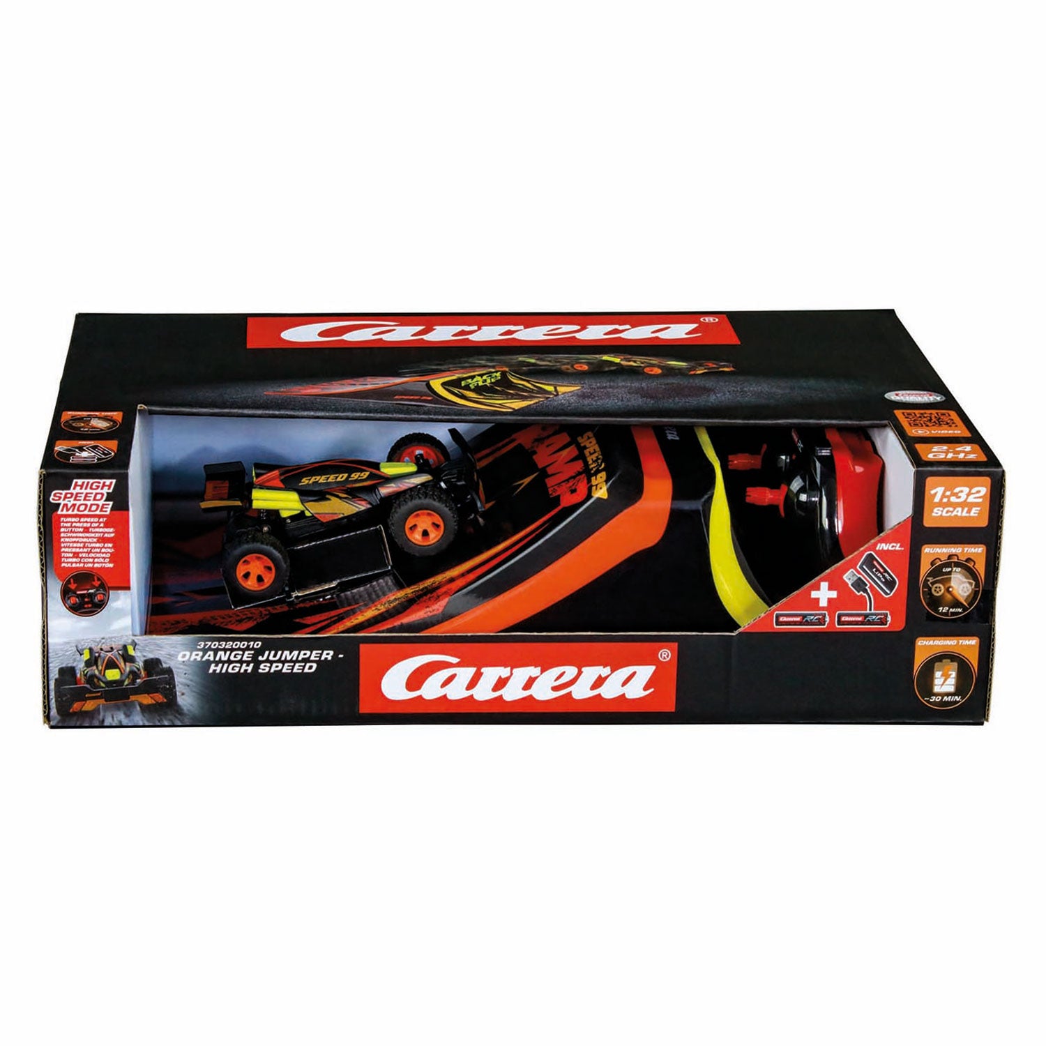 Carrera RC 2,4GHz Hochgeschwindigkeitsauto + Rampe 1:32