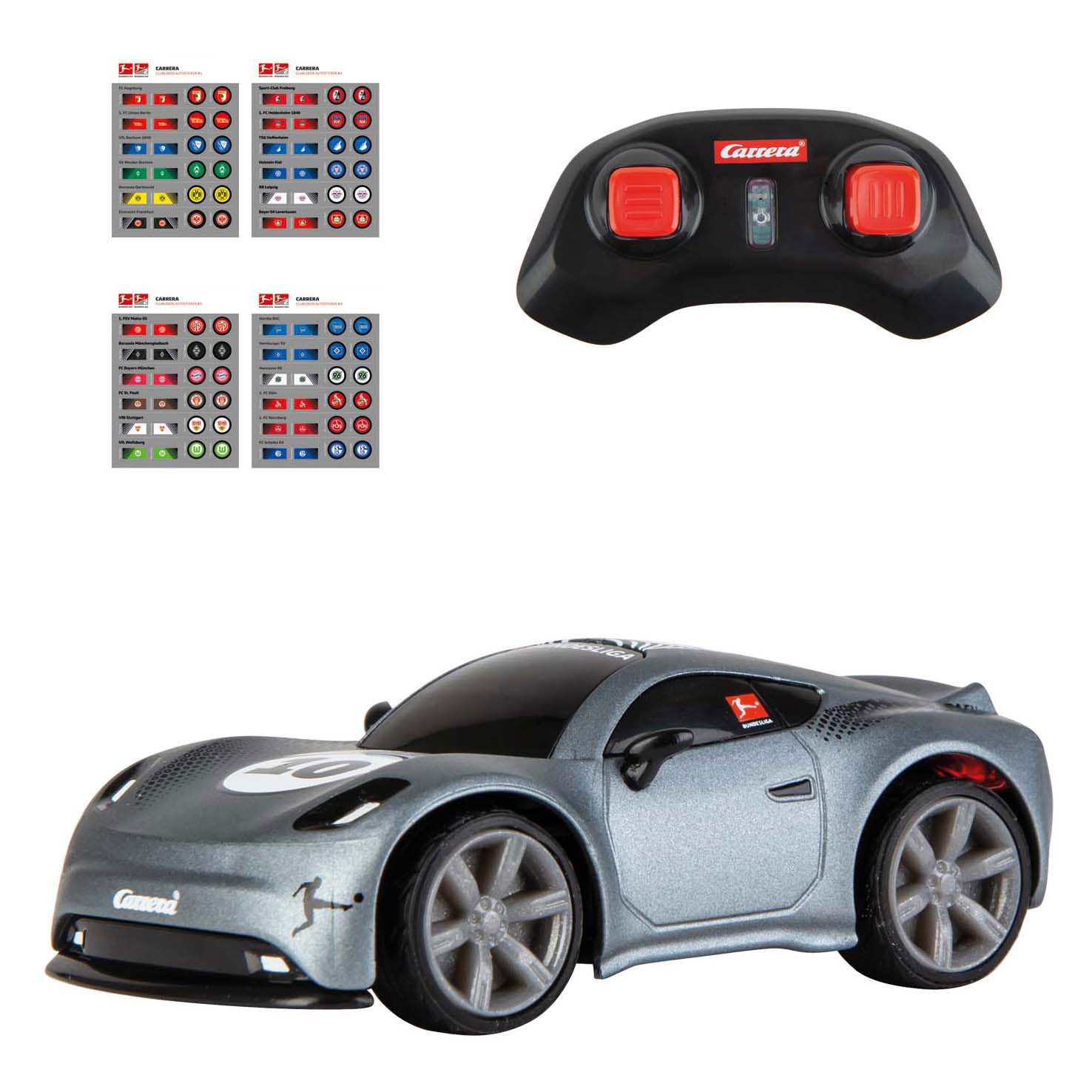 Carrera Mini RC 2,4 GHz Bundesliga 1:43 - grau