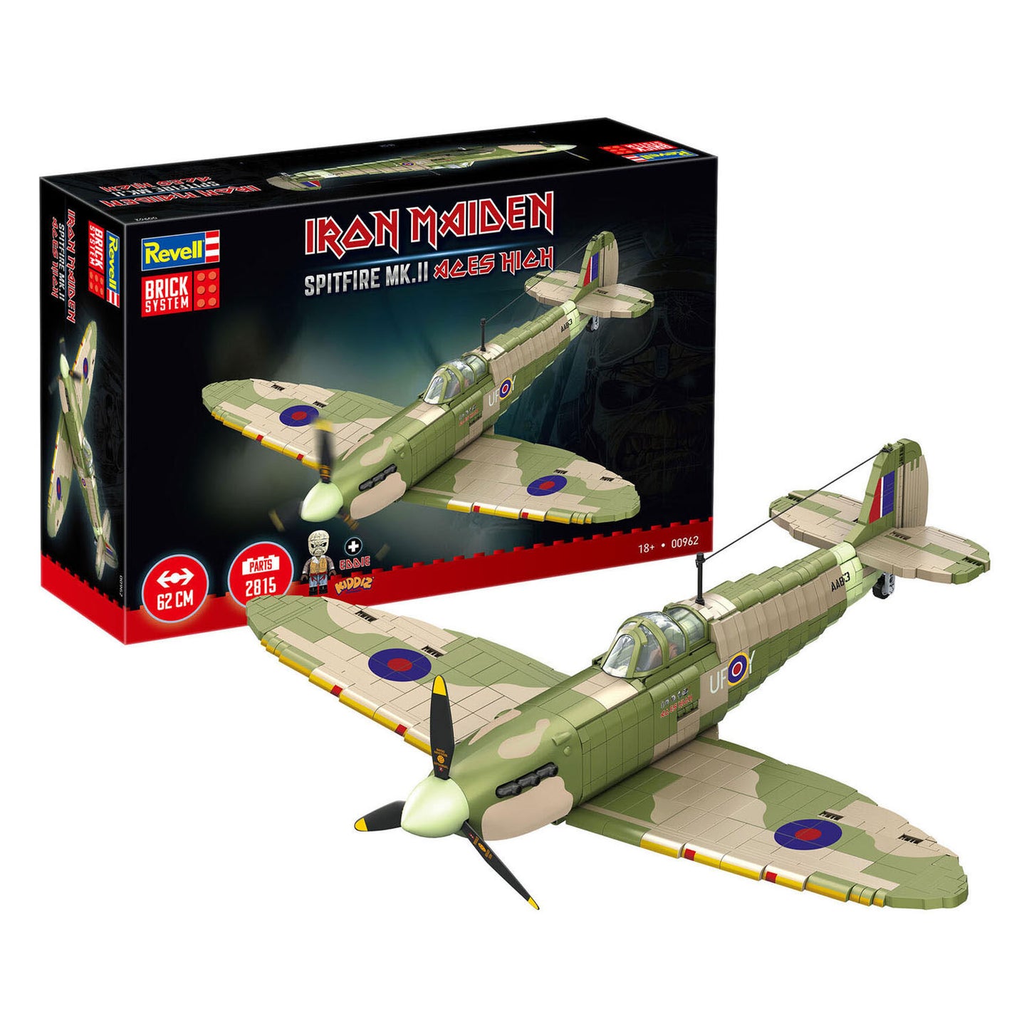 Revell Brick System Bausteine ​​Iron Maiden Spitfire MK.II Aces High 1:18 – 2802 Stück.