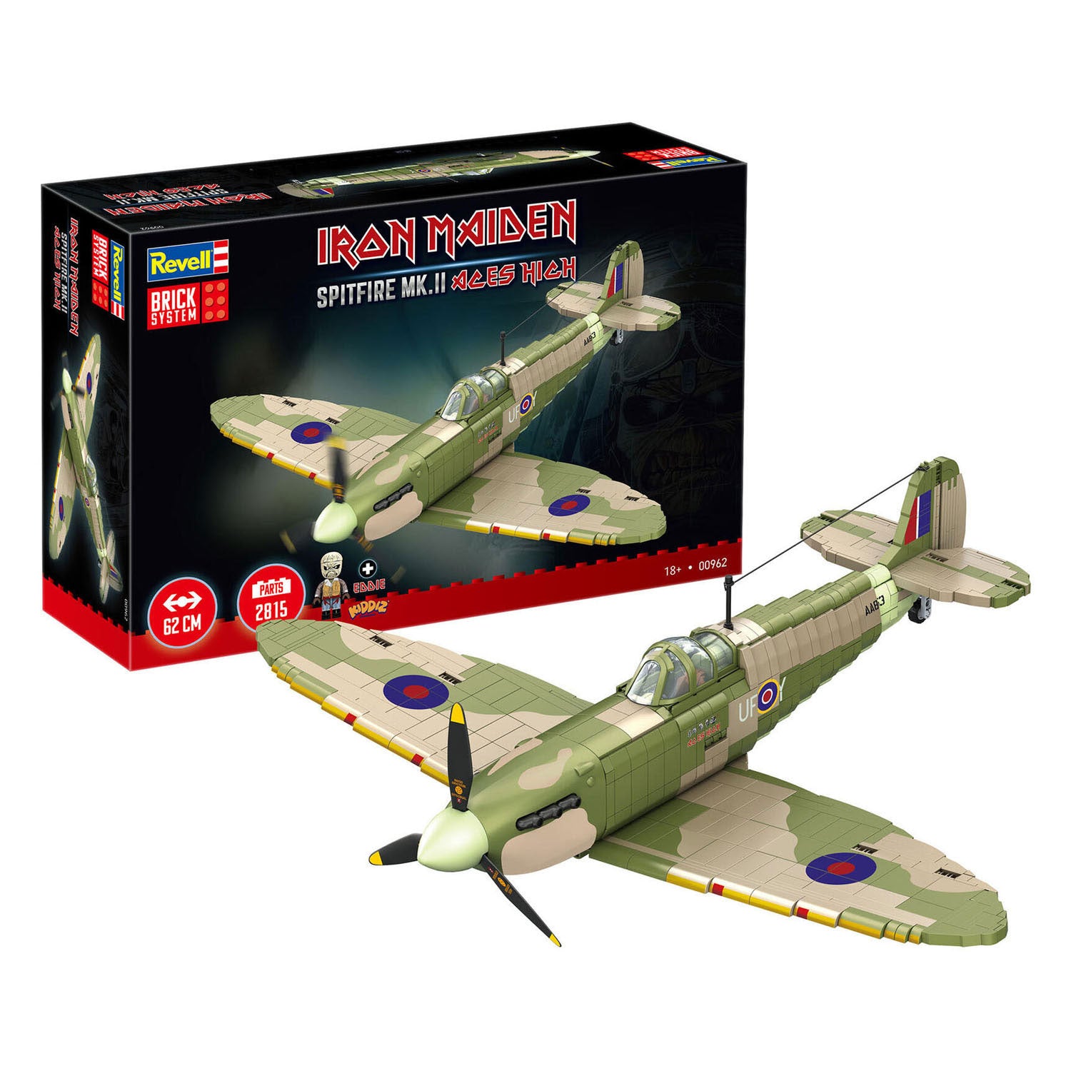Revell Brick System Bausteine ​​Iron Maiden Spitfire MK.II Aces High 1:18 – 2802 Stück.