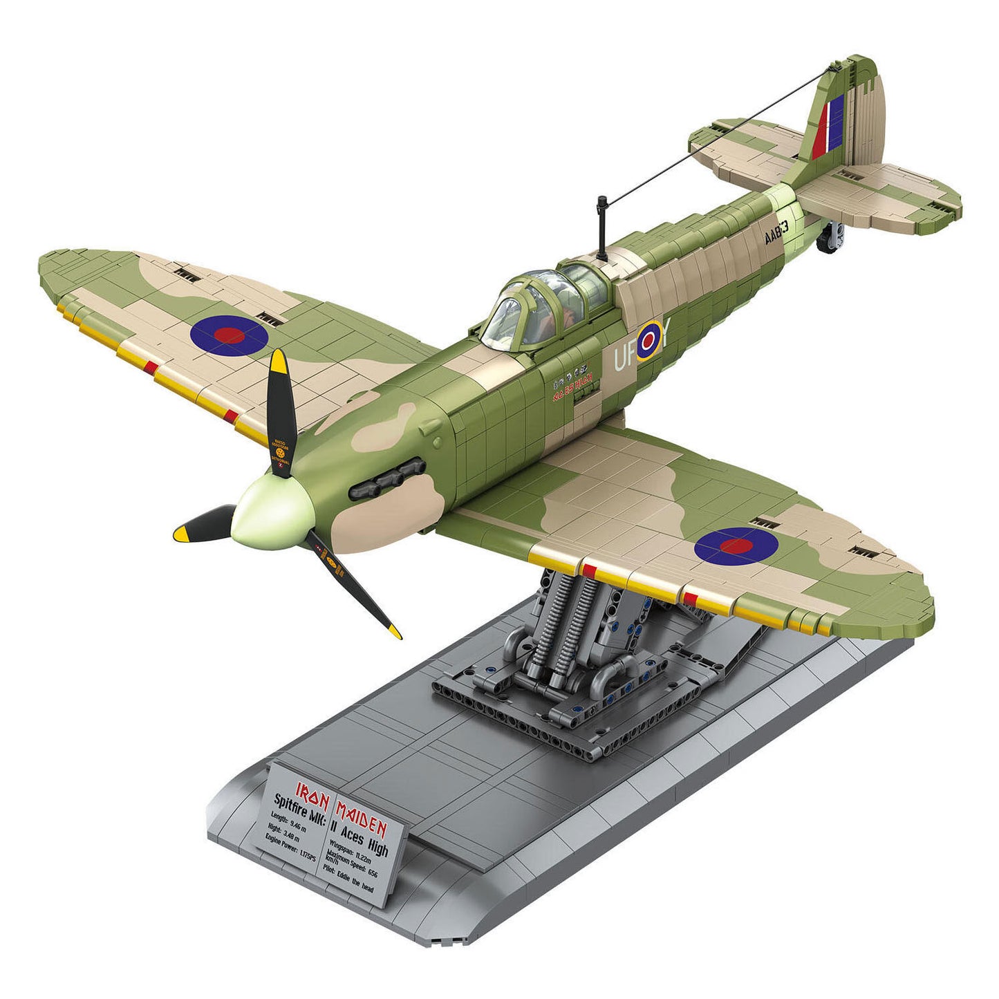 Revell Brick System Bausteine ​​Iron Maiden Spitfire MK.II Aces High 1:18 – 2802 Stück.