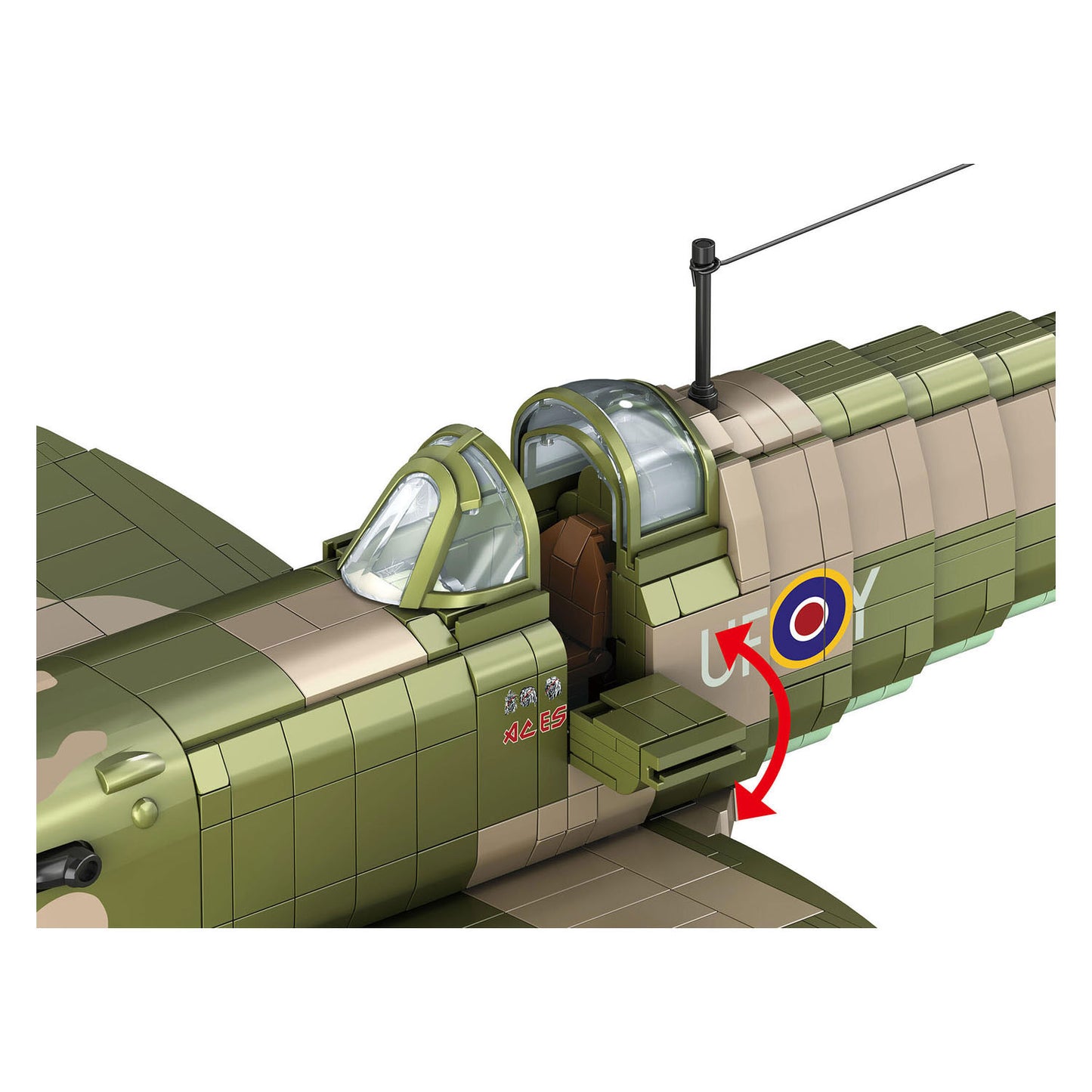 Revell Brick System Bausteine ​​Iron Maiden Spitfire MK.II Aces High 1:18 – 2802 Stück.