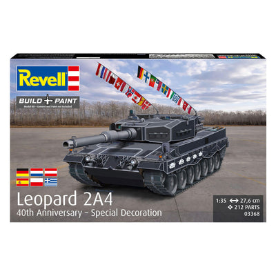 Revell Modellbausatz Leopard 2a4 - Sonderdekoration 40. Jubiläum 1:35 - 212 Teile.
