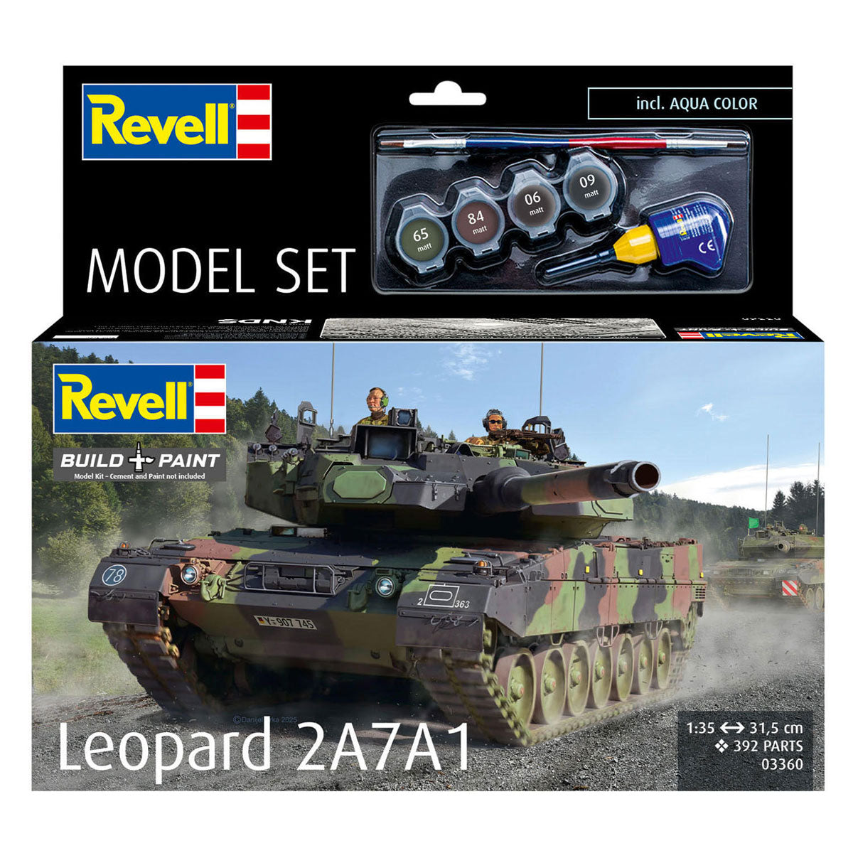 Revell Modellbausatz Leopard 2a7a1 1:35 - 392 Teile.