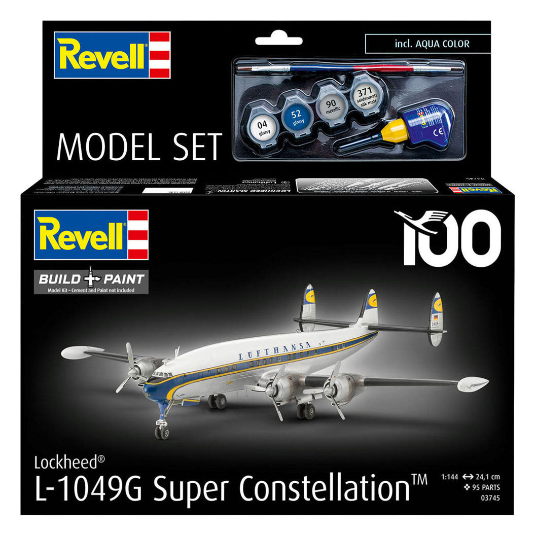 Revell Modellbausatz Lockheed l.1049g Super Constellation Lufthansa 1:144 - 95tlg.